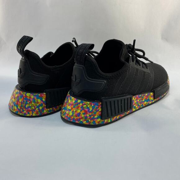 ADIDAS NMD R1 Mosiac Boost (Black/Confetti) Mens Size 4 - Picture 4 of 14